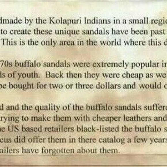 BRAND NEW WATER BUFFALO LEATHER RETRO 1960'S - 1970'S STYLE SANDALS HANDMADE  DB - Picture 7 of 7